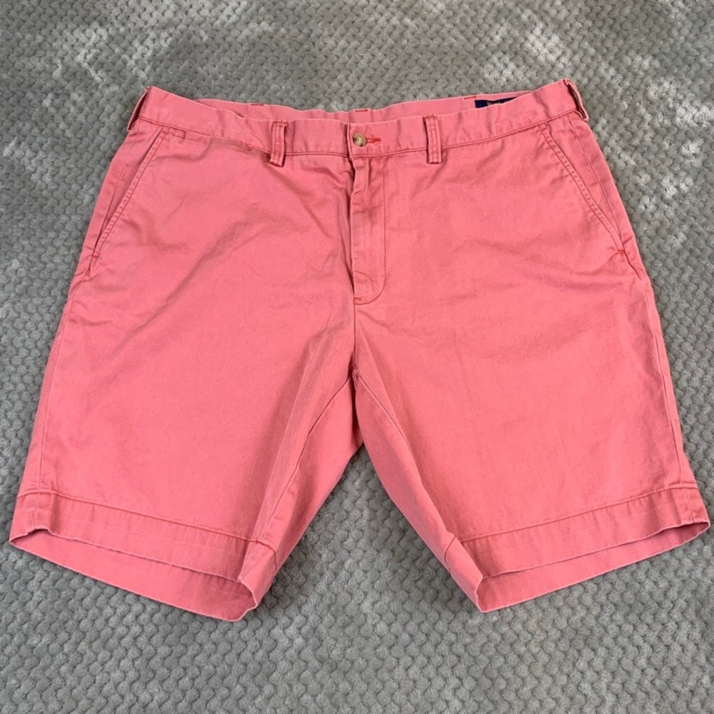 Polo Ralph Lauren Chino Shorts Mens 38 Salmon Pink Classic Fit 9 Inch